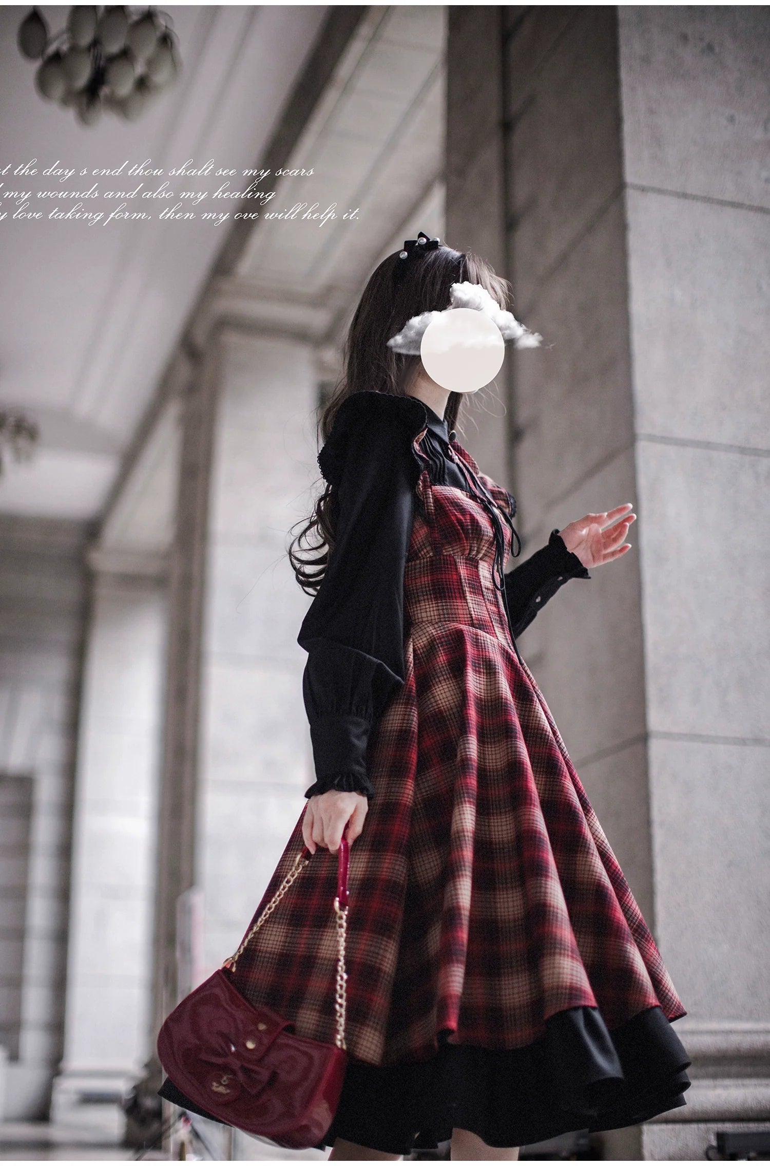 Madeleine - Classic Lolita JSK Suit Black Lolita Blouse and Coat - image 8
