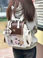 Kawaii Lolita Large-Capacity Ita Backpack with Mini Pocket and Grid Board - image 25