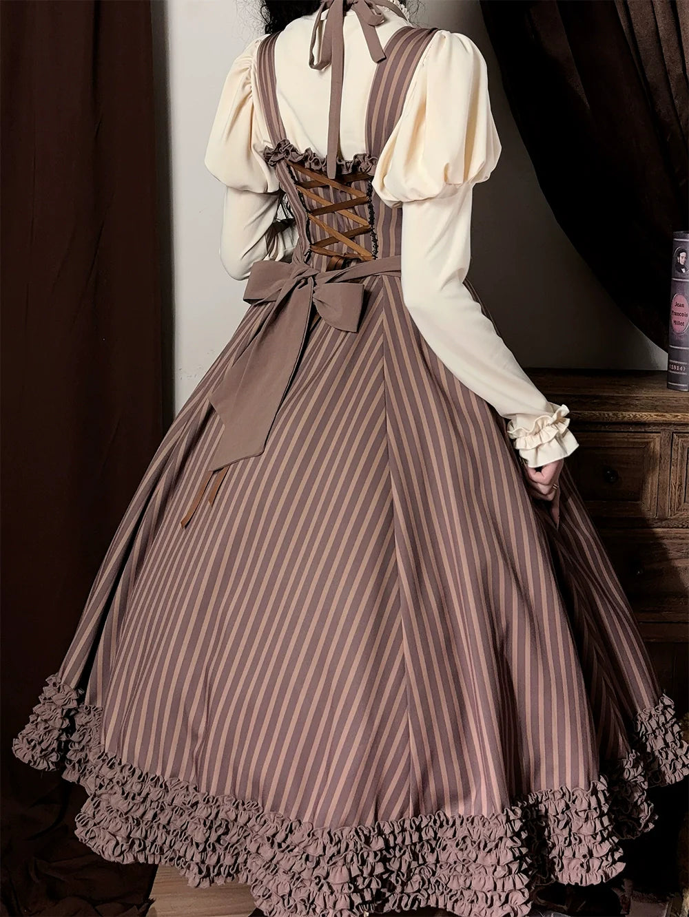 Classic Lolita JSK Customized Stripe Lolita Dress - image 27