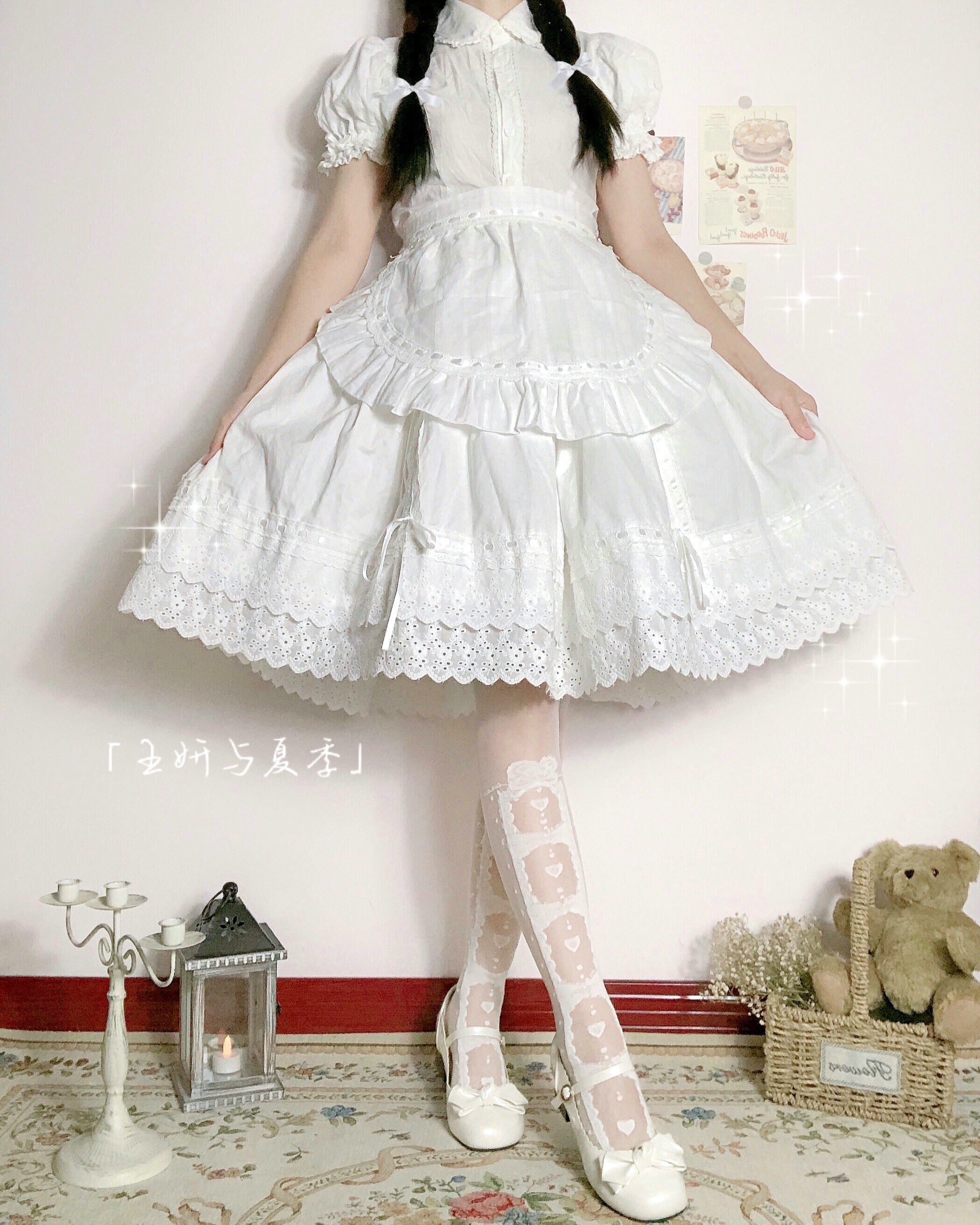Cotton Embroidery Lolita Petticoat Underskirt - image 1