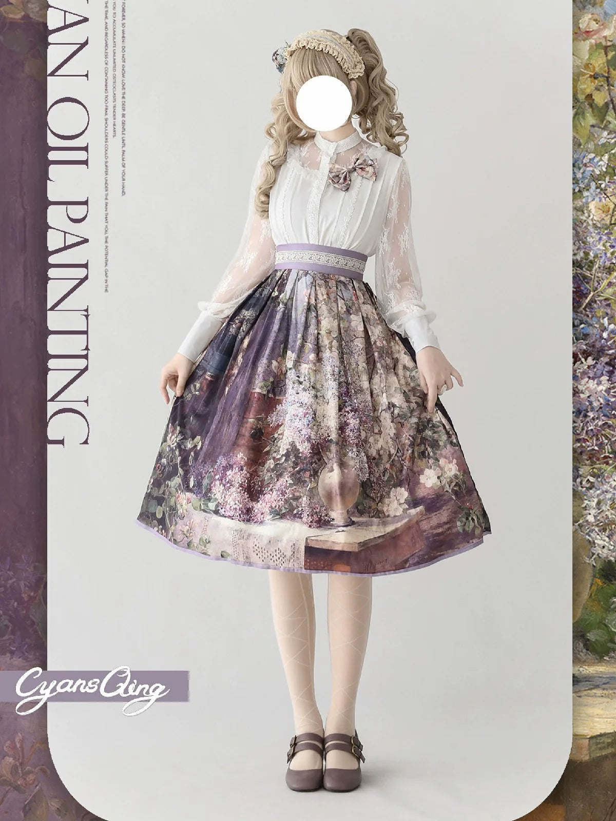 Oil Painting Collection - Elegant Lolita Skirt Printed SK - image 14