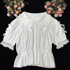 Sweet Lolita Doll Collar High-Waisted Blouse - image 18