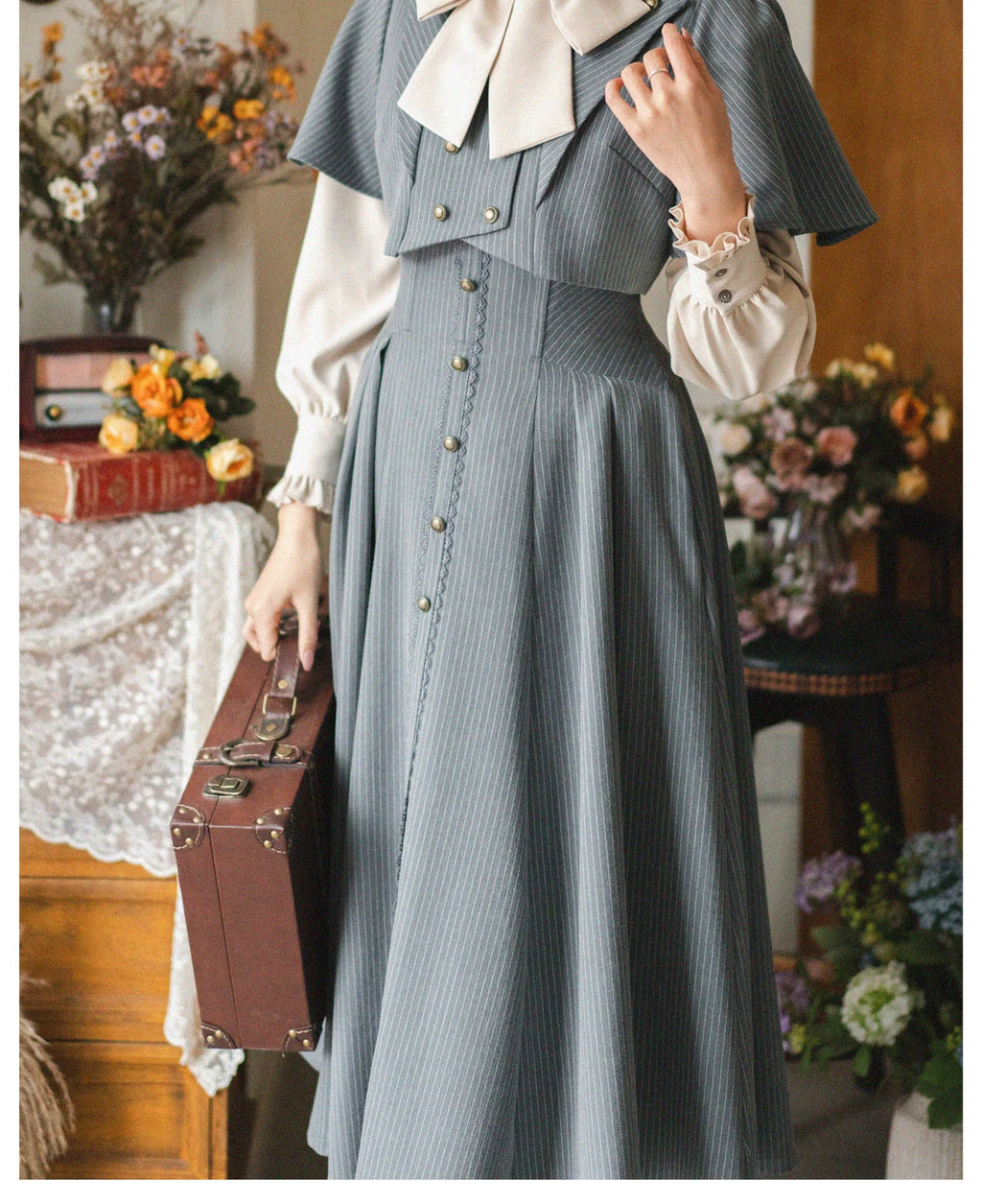 Forest Stationery - Classic Lolita SK Suit with Shirt and Coat - image 21