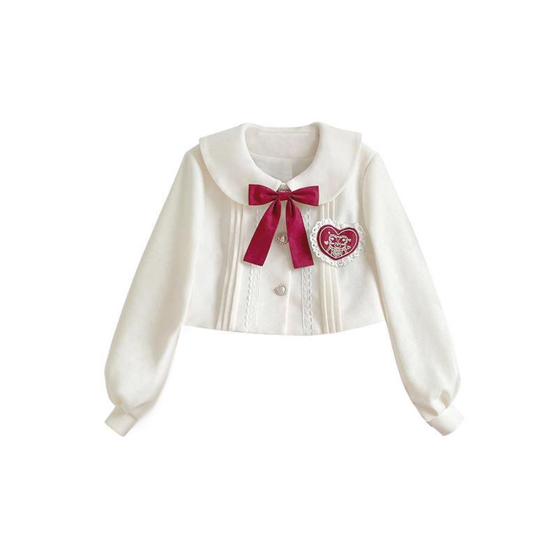 Christmas New Year Winter Lolita JSK Coat Set - image 4