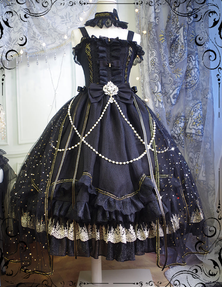 Fate Quartet Gothic Bridal Lolita JSK Dress - image 24