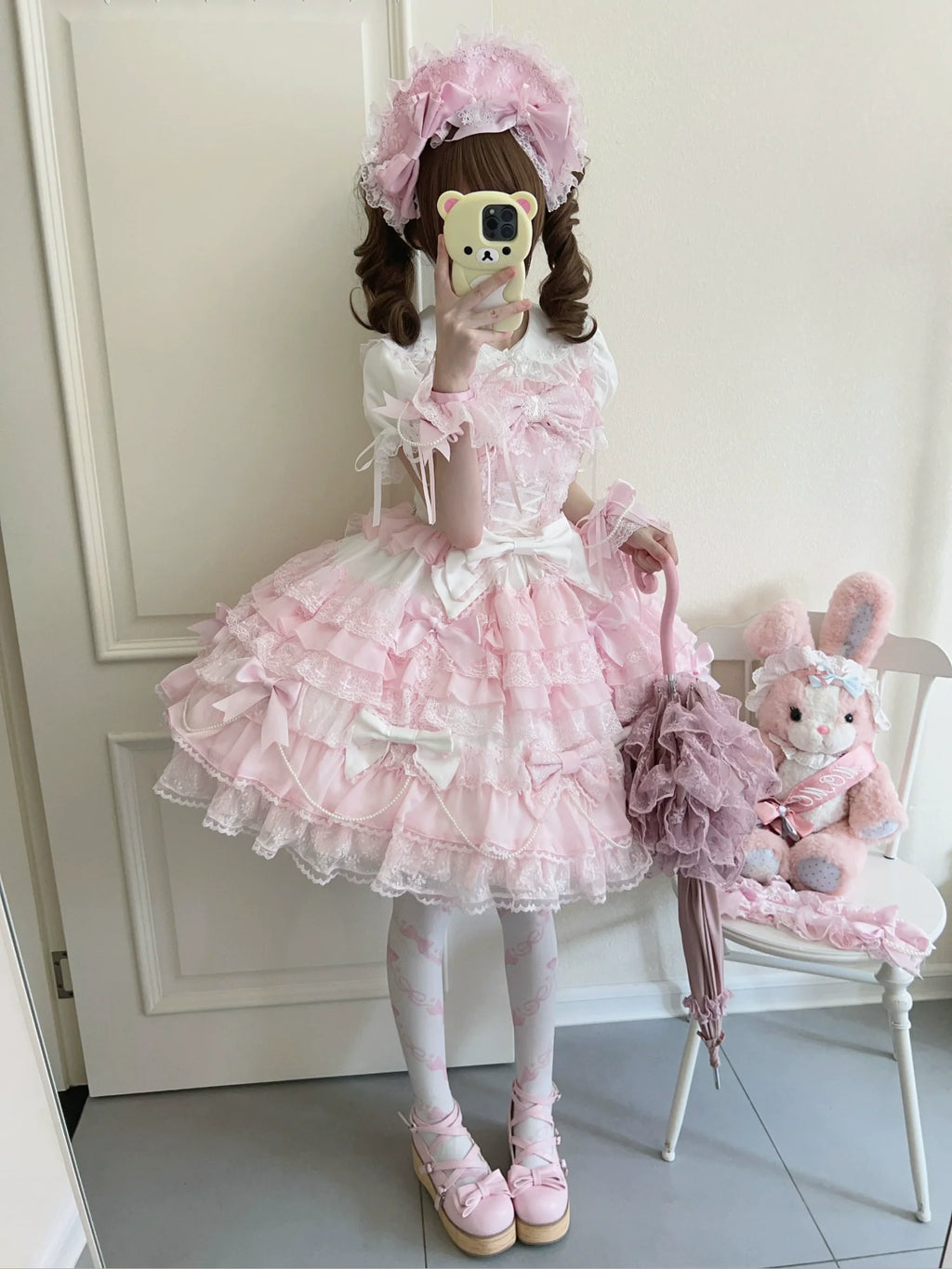 Love Descends - Wedding Lolita JSK Dress, White Blouse and Accessories - image 6