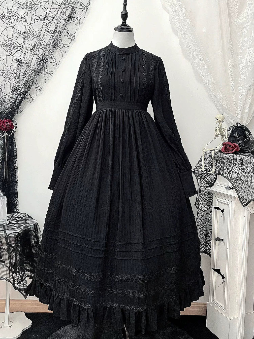 A Quiet Place - Nun Style Gothic Lolita OP Dress - image 14