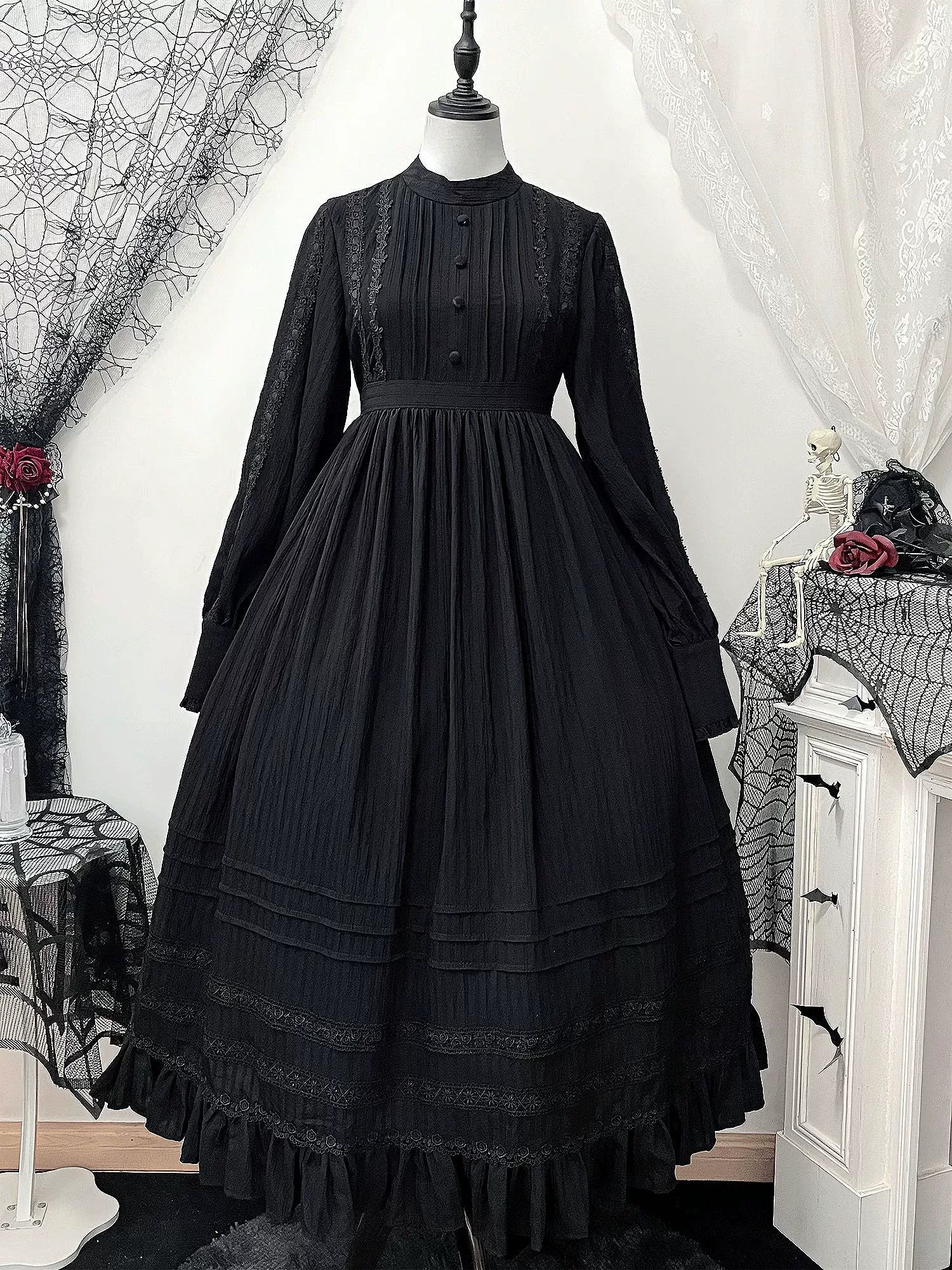 A Quiet Place - Nun Style Gothic Lolita OP Dress - image 14