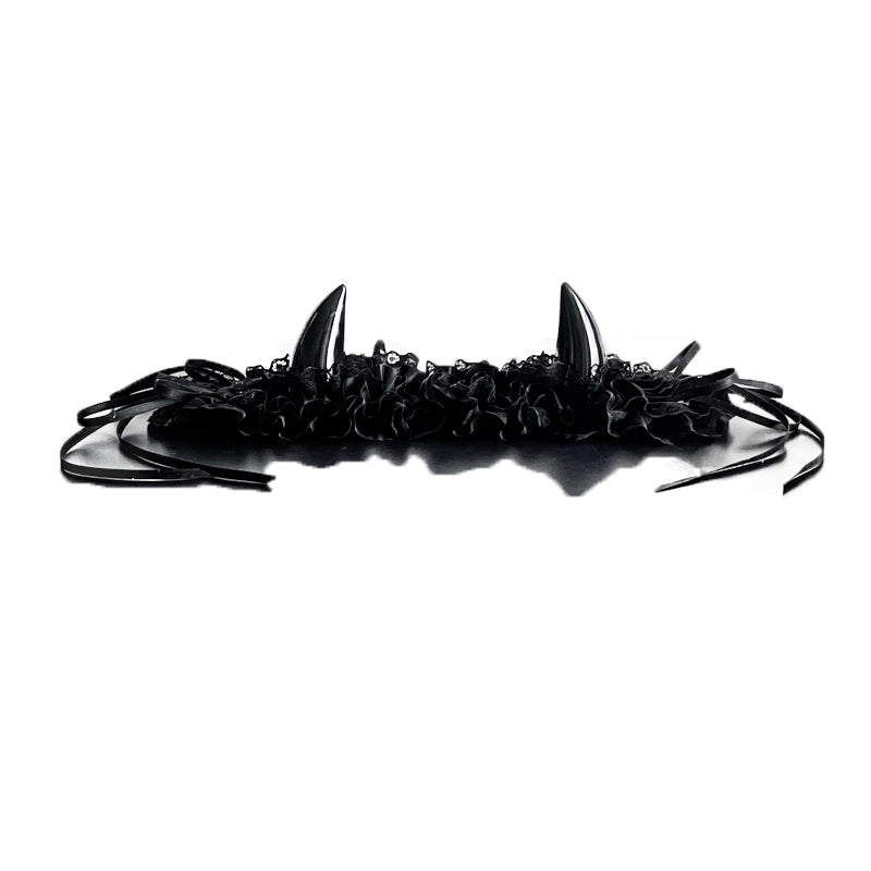Gothic Devil Horn Lolita KC Hairband, Custom Colors - image 26