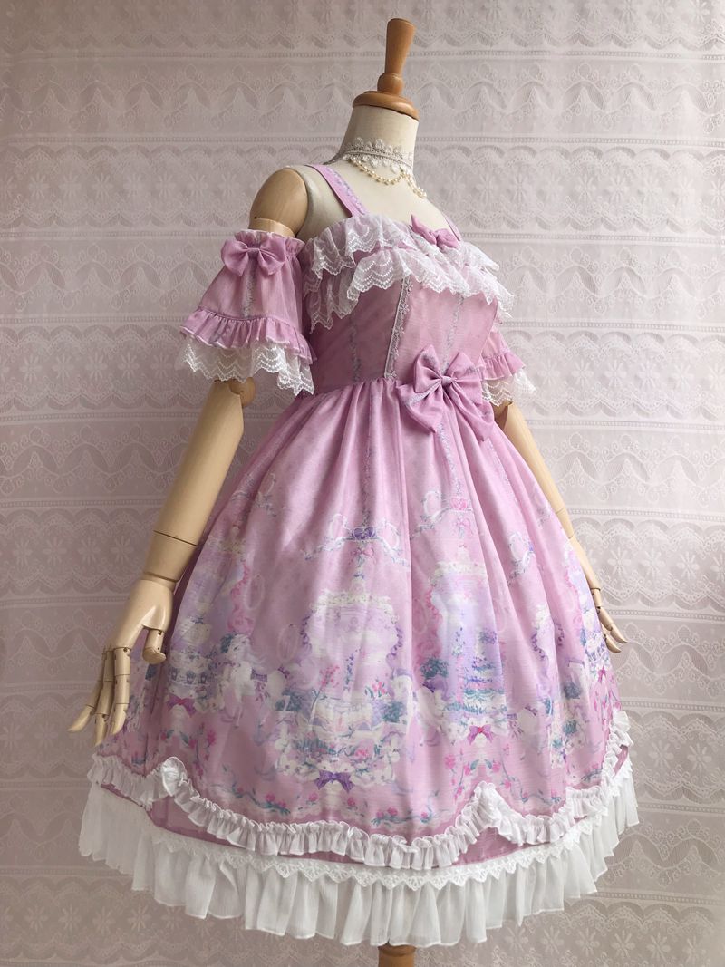 Unicorn's Secret Garden Summer Lolita JSK Dress - image 8