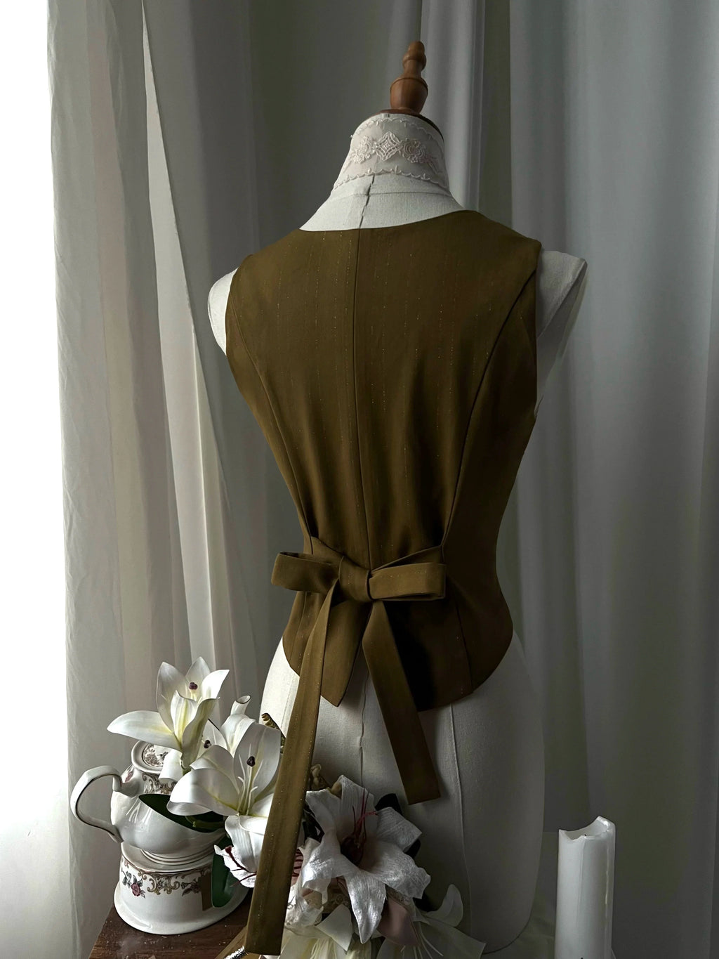 Embroidered Classic Lolita OP Dress, Lace Trim Shirt and Accessories - image 33