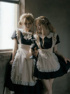 Kiss Kiss - Vintage Maid Lolita OP Dress and Apron - image 2