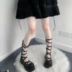 Gothic Doll - Gothic Lolita Platform Shoes, Adjustable Shoe Straps - image 5