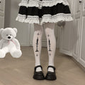 Gothic Lolita 80D Velvet Pantyhose - image 1