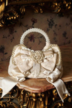Slavic Heiress - Satin Gilded Bow Lolita Handbag - image 1