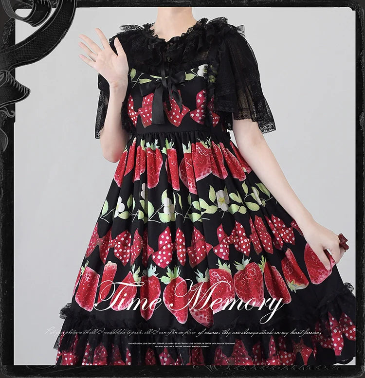 Sweetheart Curtain - Sweet Lolita Shawl Short Sleeve Lace Cardigan - image 11