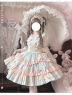 Sweet Mousse - Sweet Lolita JSK in Playful Colors with Bow Decoration - image 7