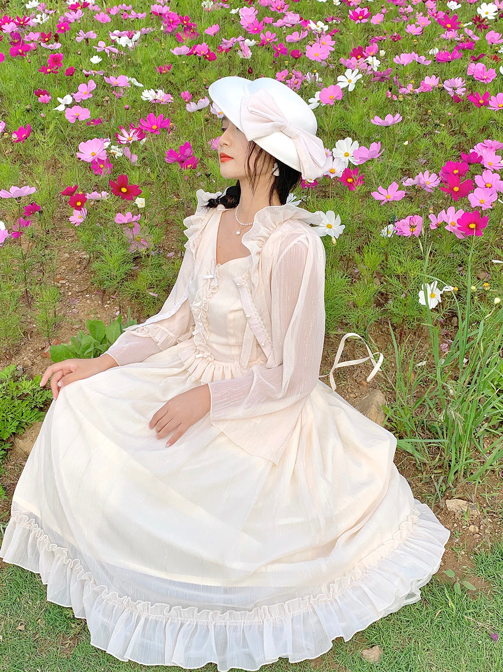 Rhine Riverside - Summer Lolita Chiffon Cardigan - image 32