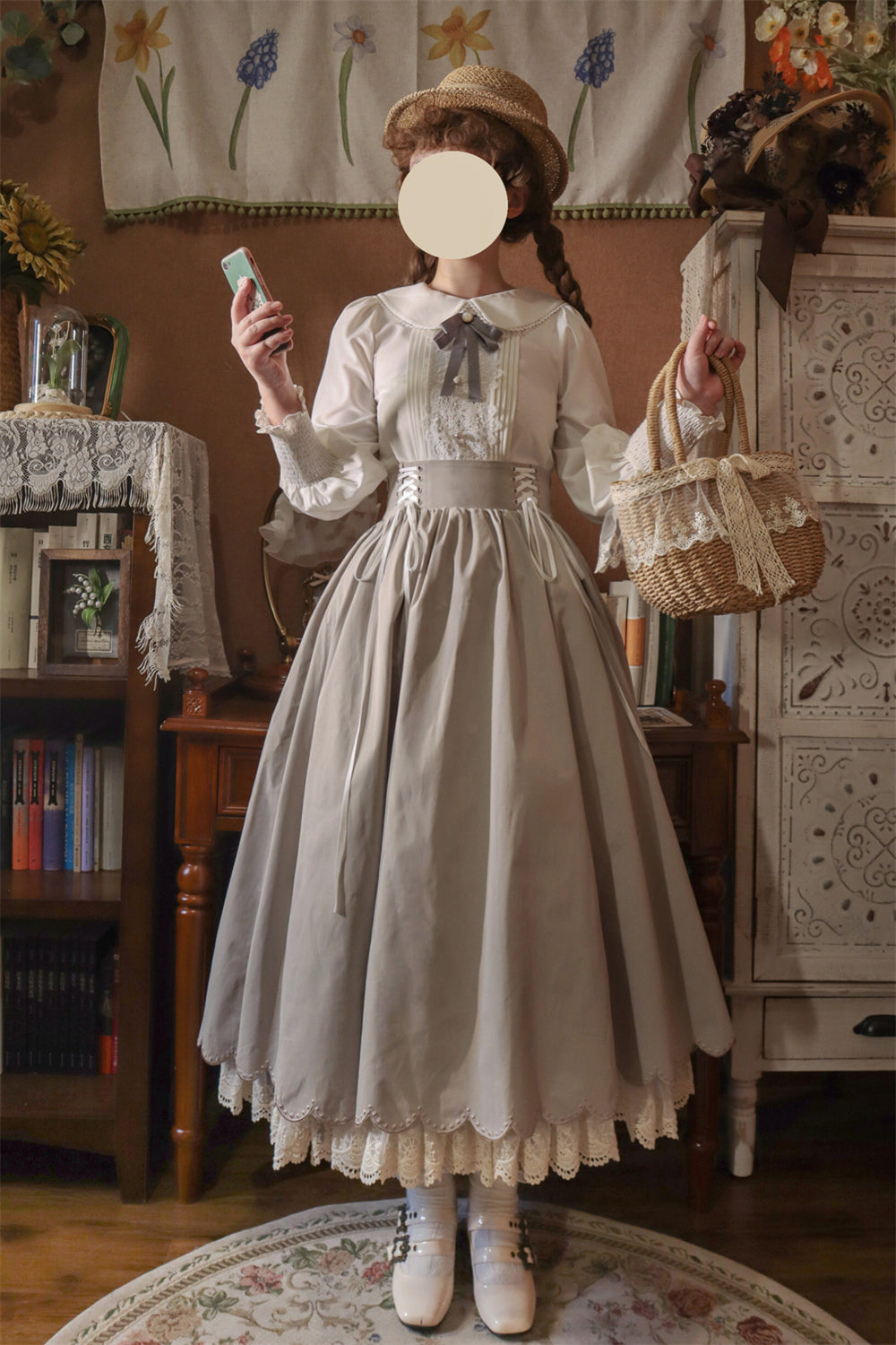 Countess's Autumn Tour - Retro Lolita Embroidery Long SK - image 26