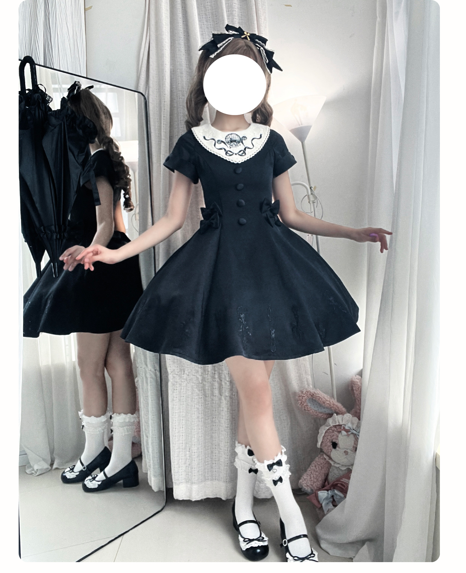 Silent Dinner - Gothic Cutlery Embroidery Lolita OP - image 10