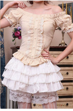 Elegant Lolita Lace Shirt, Off-Shoulder - image 9