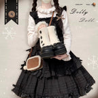 Winter Lolita Boots Fur Mary Jane Lolita Low Heel Shoes - image 69
