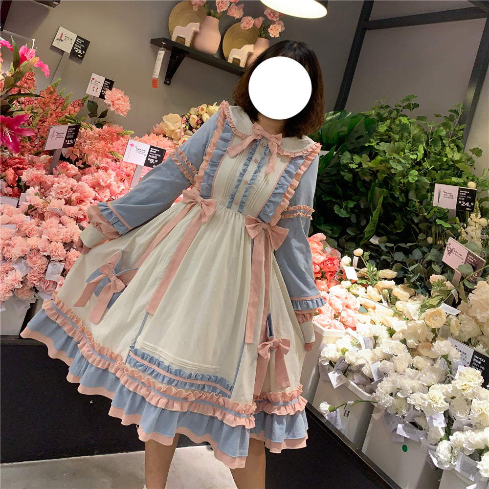 Plus Size Lolita Dress Oversized OP, Long Sleeve - image 1