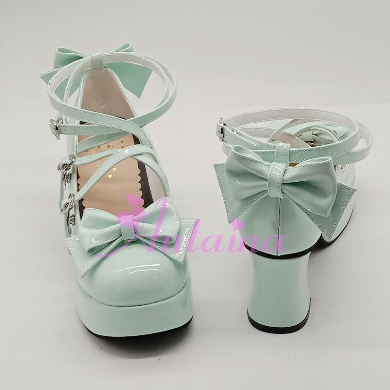 Lolita Bow Strap Shoes, Multicolors - image 24