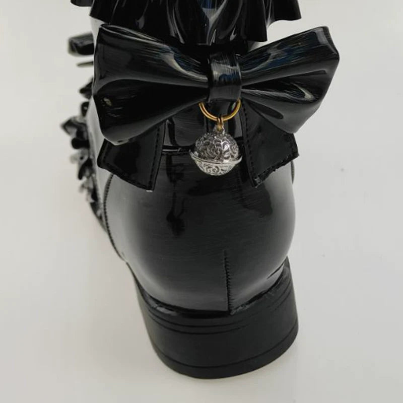 Enthusiastic Ideation - Elegant Lolita Shoes Fleeced Short Martin Boots - image 45