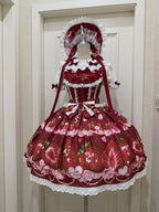 Strawberry Tale Sweet Lolita Strawberry Print JSK - image 25