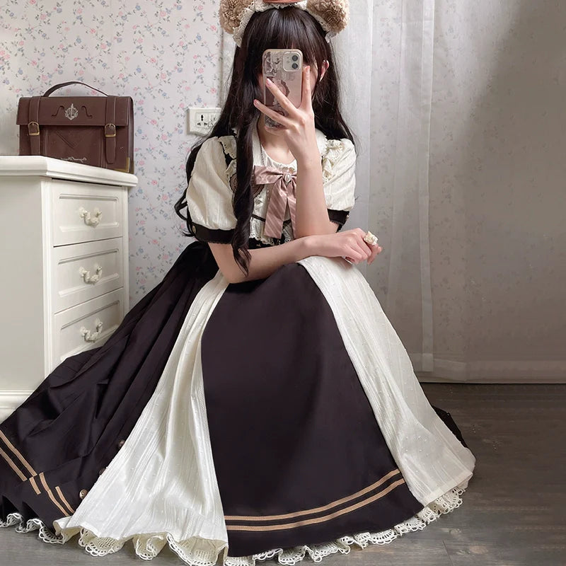 Chocolate Workshop - Classic Lolita Short and Long OP Dress - image 21