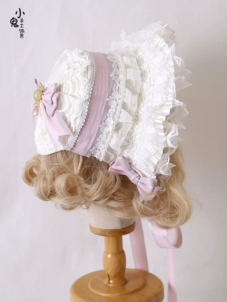 Sweet Lolita Handmade Christmas Pink Headdress - image 21