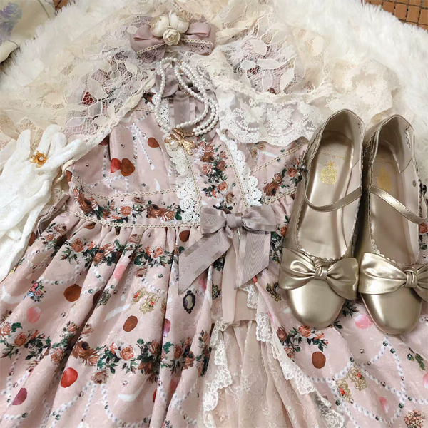 Pearl Chain Lace Bow Lolita Kawaii Necklace - image 9