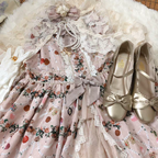 Pearl Chain Lace Bow Lolita Kawaii Necklace - image 9
