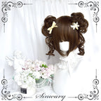 Kawaii Brown Bun Ponytail Lolita Wig - image 3