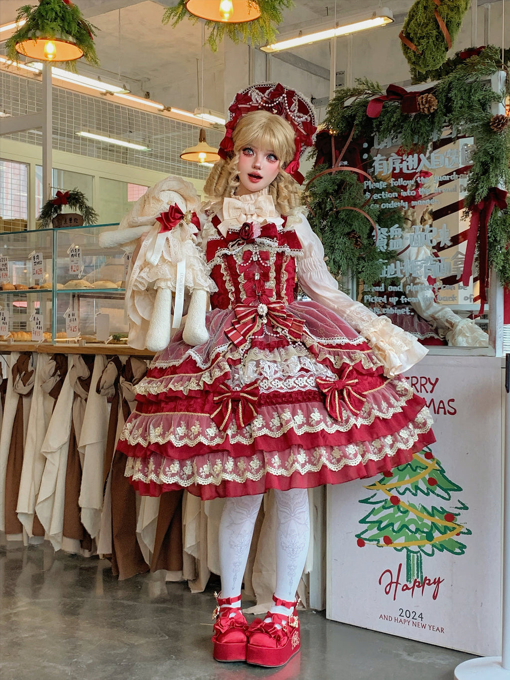 Gem Crown - Sweet Lolita Tiered JSK Dress Suit and BNT - image 25