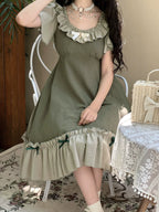 Cotton Plus Size Lolita OP Dress with Pockets - image 14