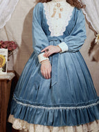 Vintage Elegant Velvet OP Dress - image 21