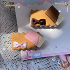 Sweet Cookie Charm Set - Kawaii Lolita Necklace and Hairclip - image 8