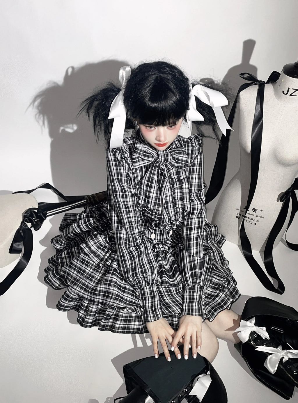 Humanoid Gift Box - Plaid Gothic Lolita Blouse & SK - image 8