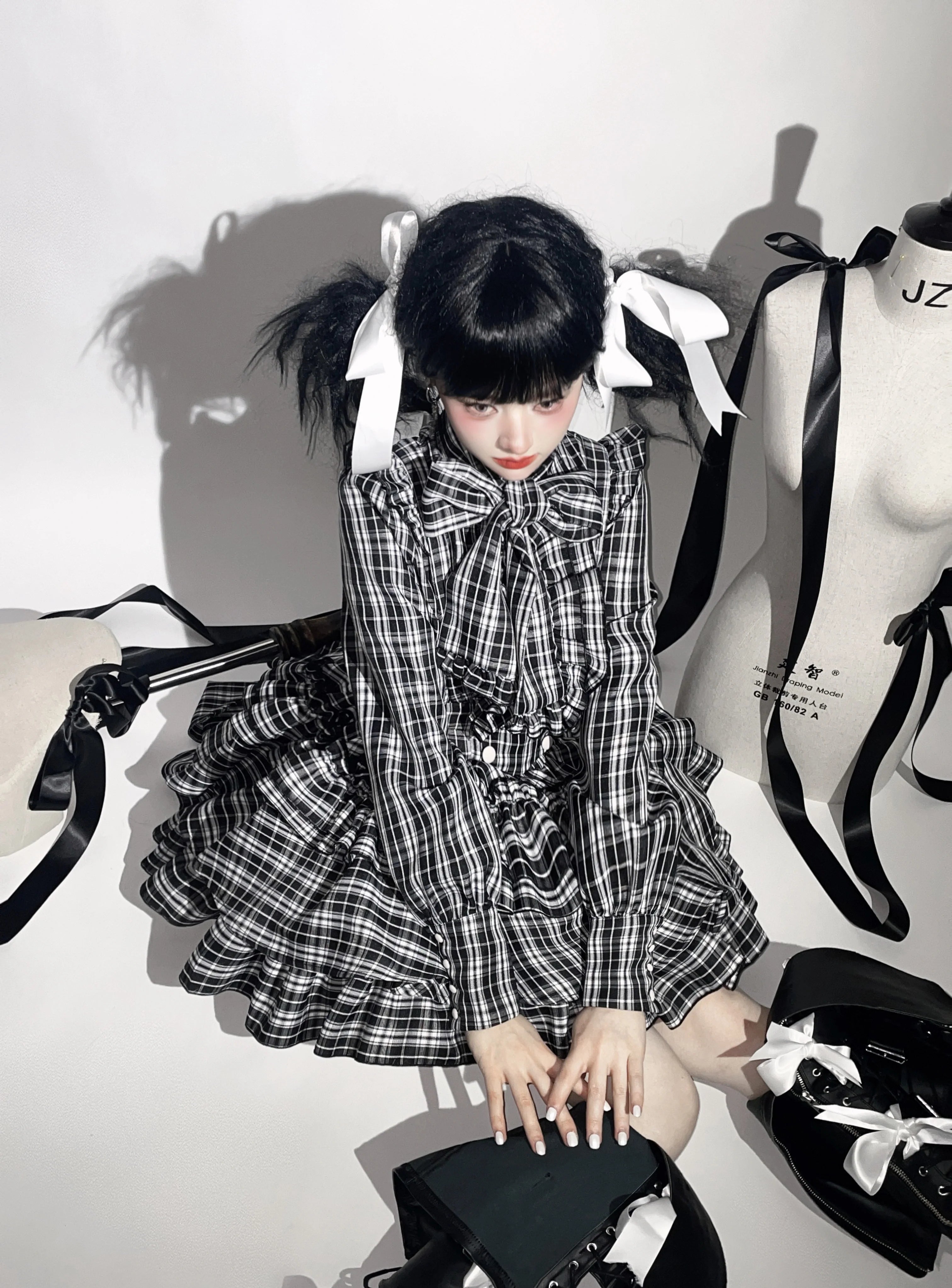 Humanoid Gift Box - Plaid Gothic Lolita Blouse & SK - image 8