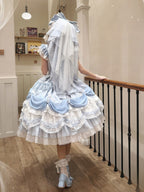 Wedding Poem Lolita JSK, Train and Bonnet Set - image 20