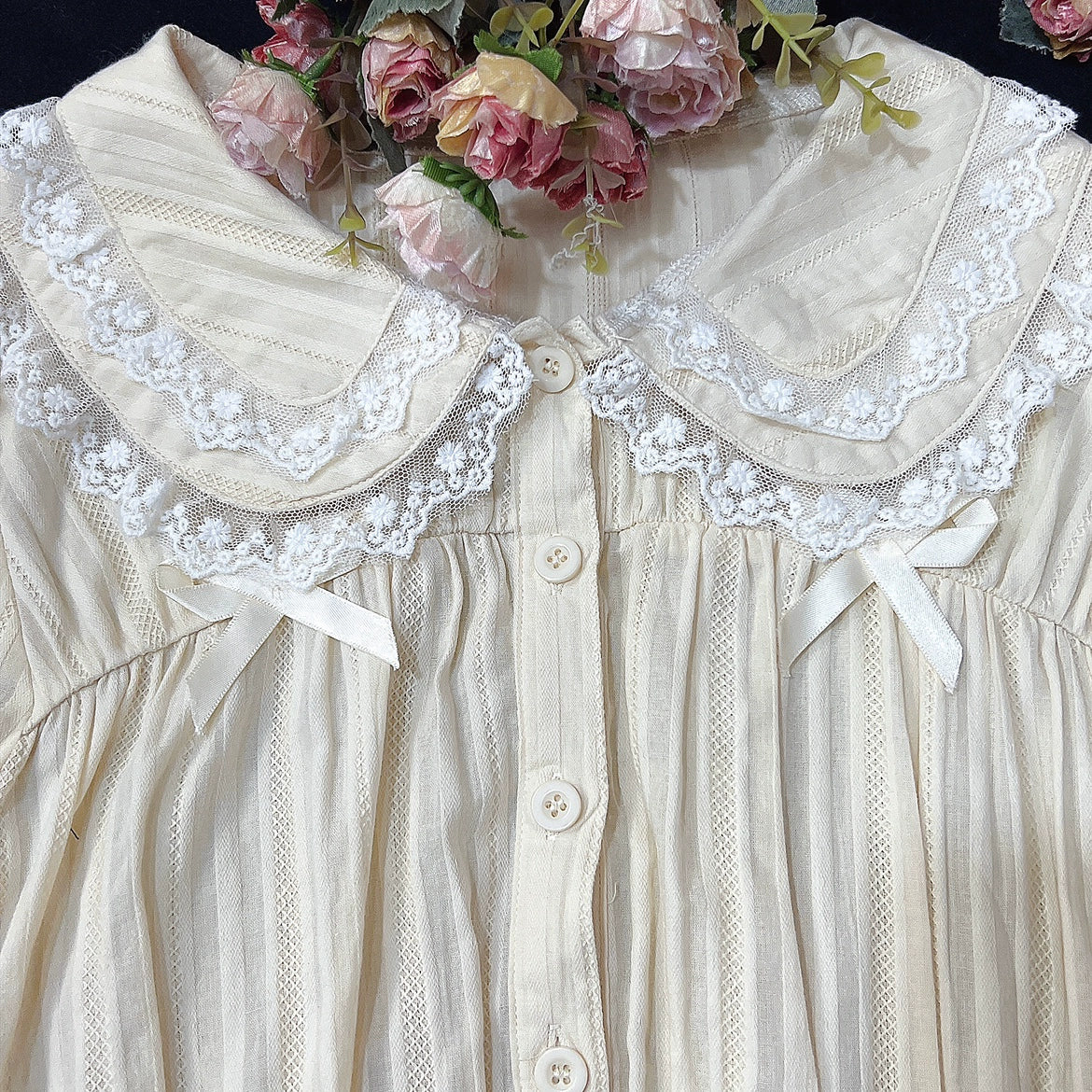 Sweet Lolita Doll Collar High-Waisted Blouse - image 27