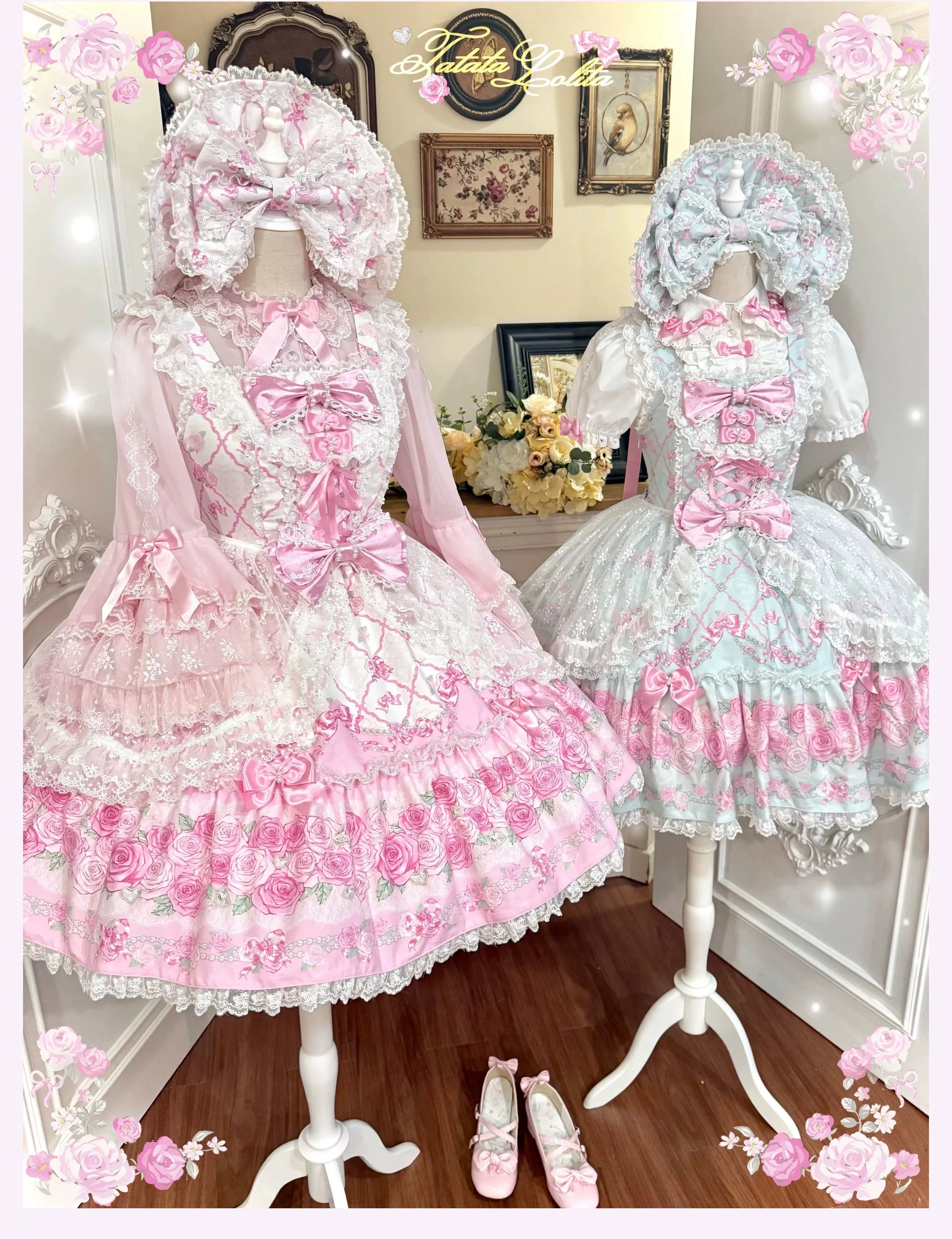 Summer 2026 - Floral Ribbon Bow Old School Lolita JSK - image 8