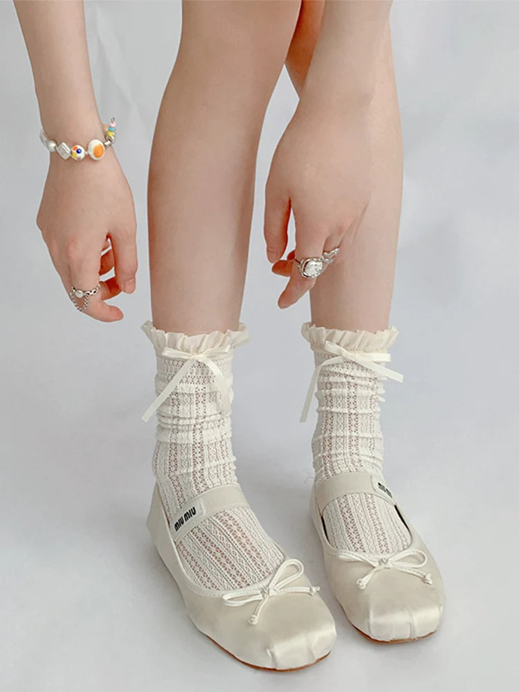 Night Study Room Lightweight Scrunchy Lolita Socks - image 5