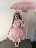 Love Descends - Wedding Lolita JSK Dress, White Blouse and Accessories - image 12