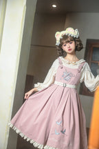 Flying Bird - Plus Size Elegant Lolita JSK Dress With Bird Embroidery - image 39