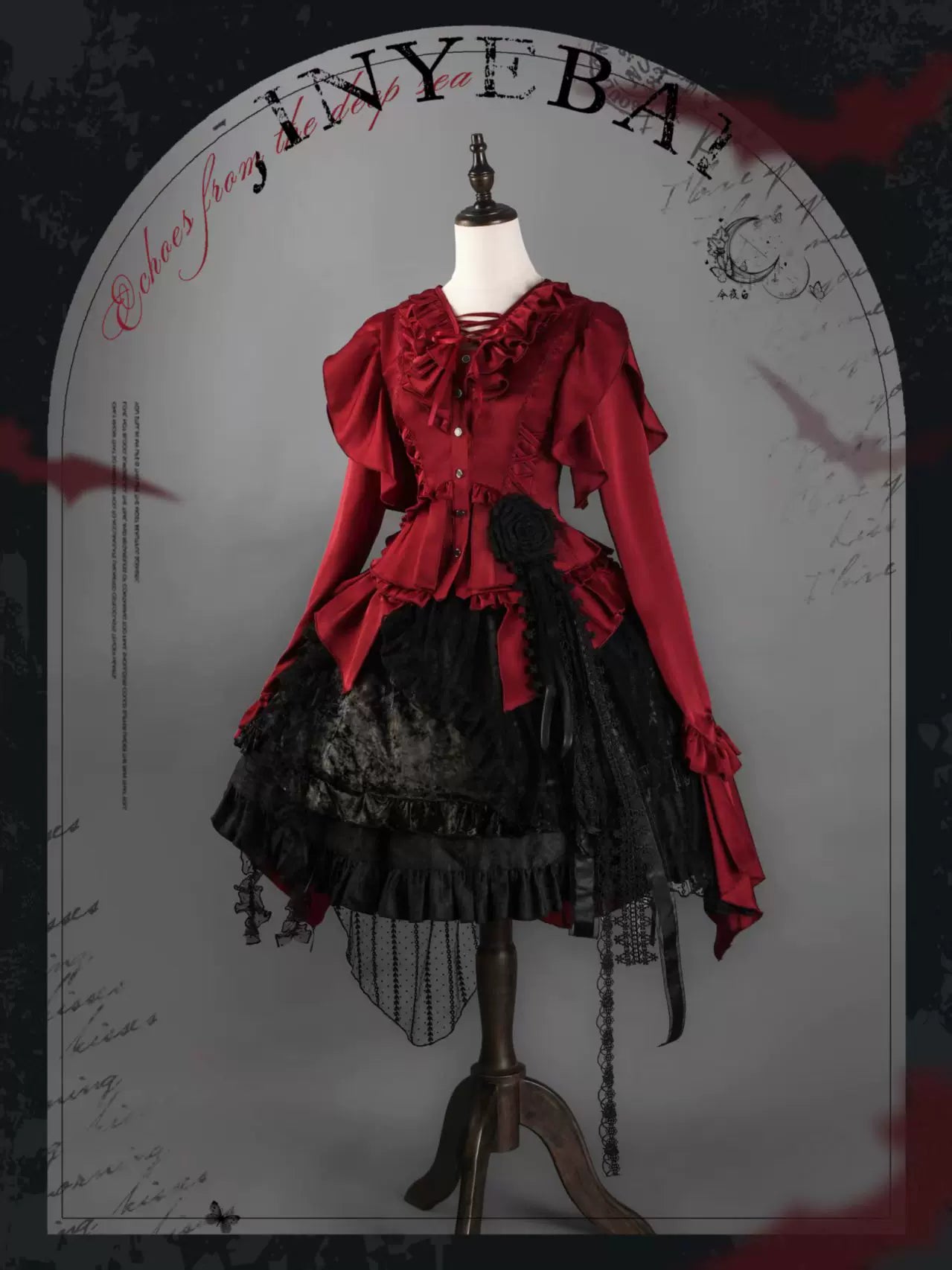 Abyssal Echo - Mermaid Inspired Ouji Shirt and Side-Zipper SK Collection - image 11