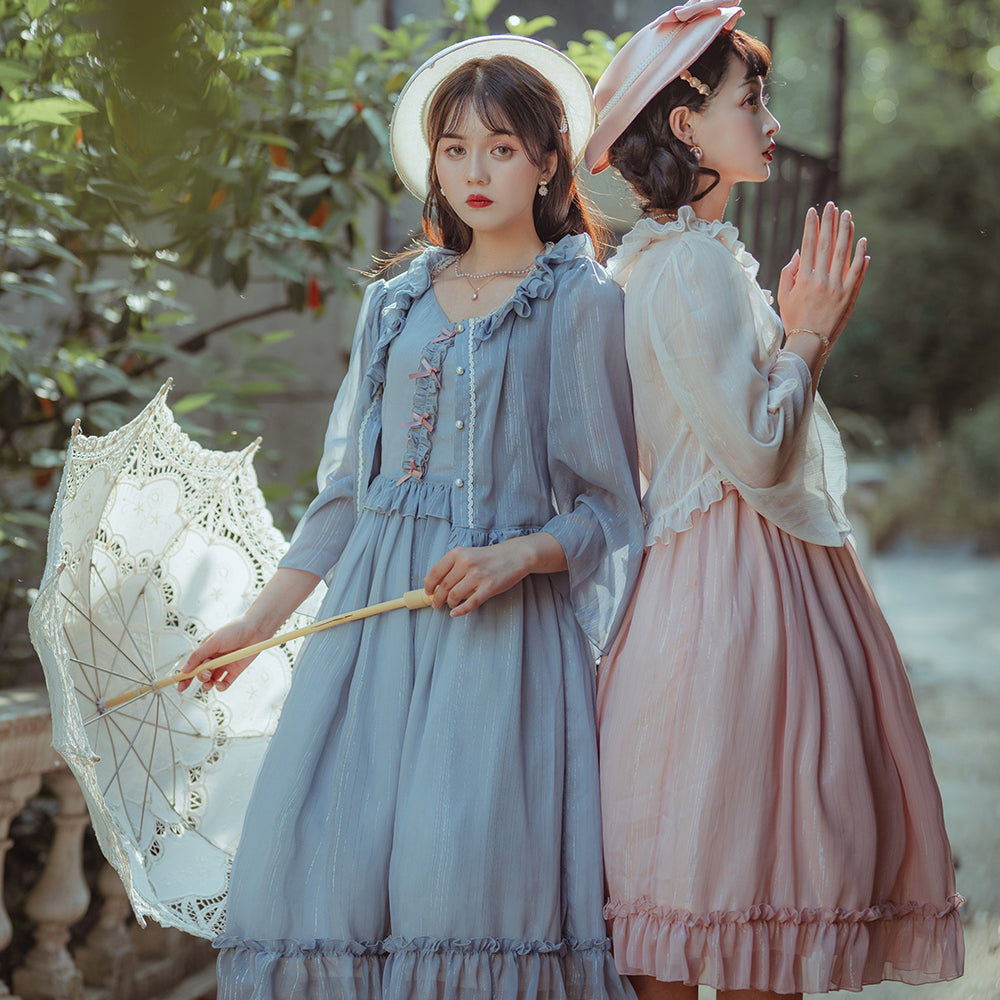 Rhine Riverside - Summer Lolita Chiffon Cardigan - image 22