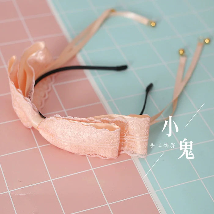 Bell and Lace Sweet Lolita Bow Hair Accessory - image 11